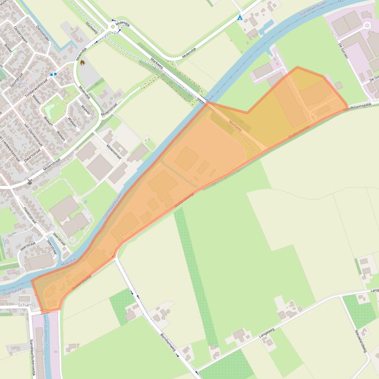 Kaart van postcodegebied 4731TB.