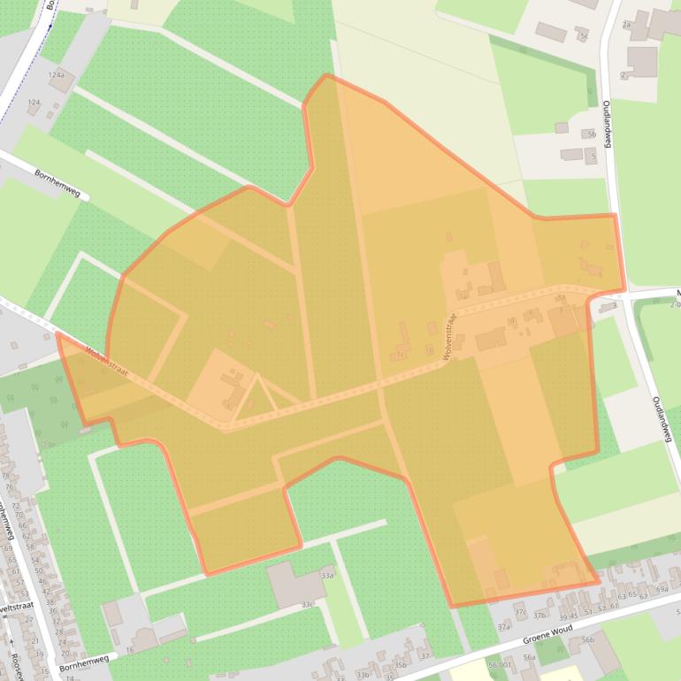 Kaart van postcodegebied 4731TG.