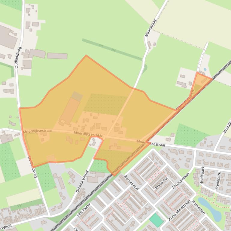 Kaart van postcodegebied 4731TH.