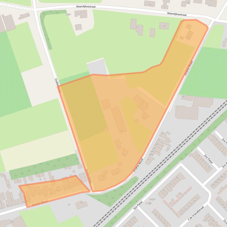 Kaart van postcodegebied 4731TL.