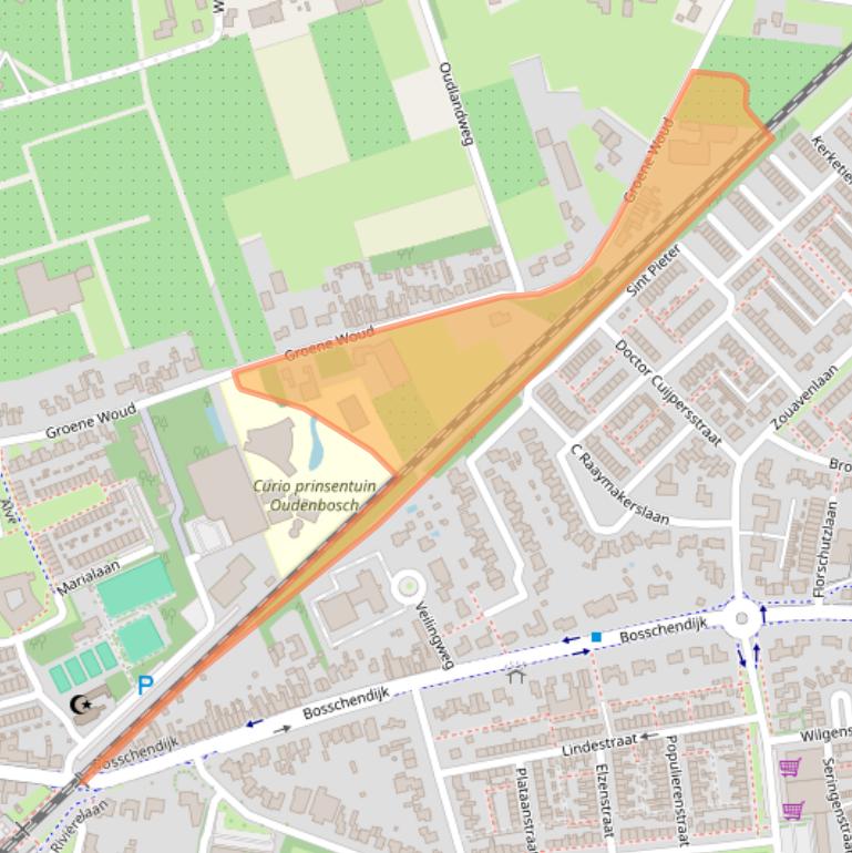 Kaart van postcodegebied 4731TN.