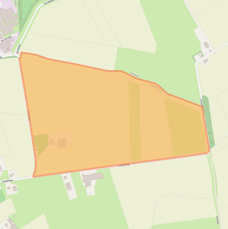 Kaart van postcodegebied 4731TT.