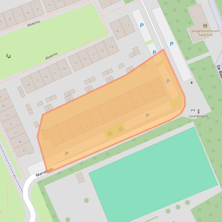 Kaart van postcodegebied 4731TX.