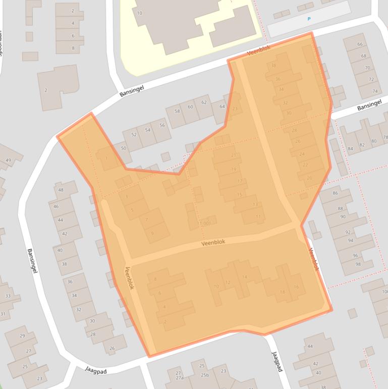 Kaart van postcodegebied 4731VT.