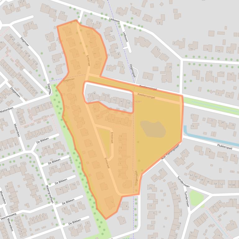 Kaart van postcodegebied 4731XH.
