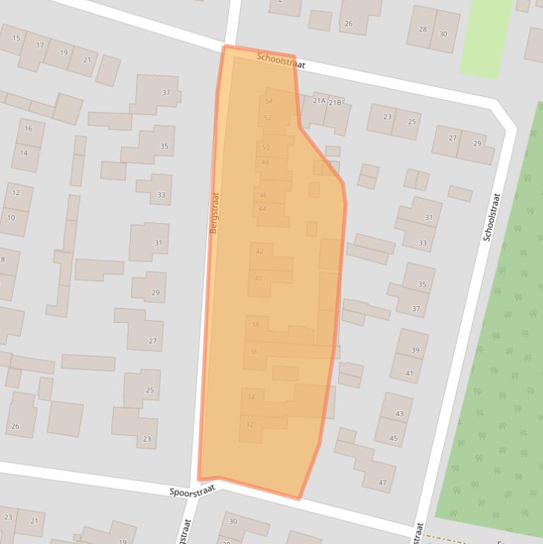 Kaart van postcodegebied 4735BC.