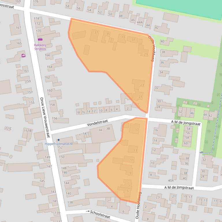 Kaart van postcodegebied 4735BS.