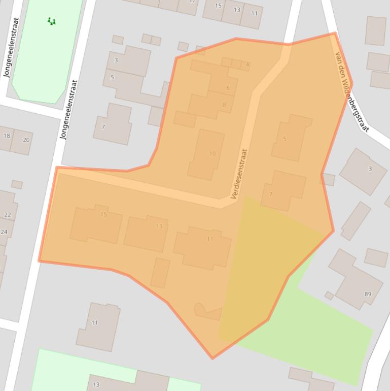 Kaart van postcodegebied 4735CE.