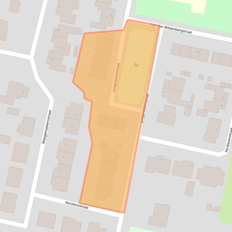 Kaart van postcodegebied 4735CH.