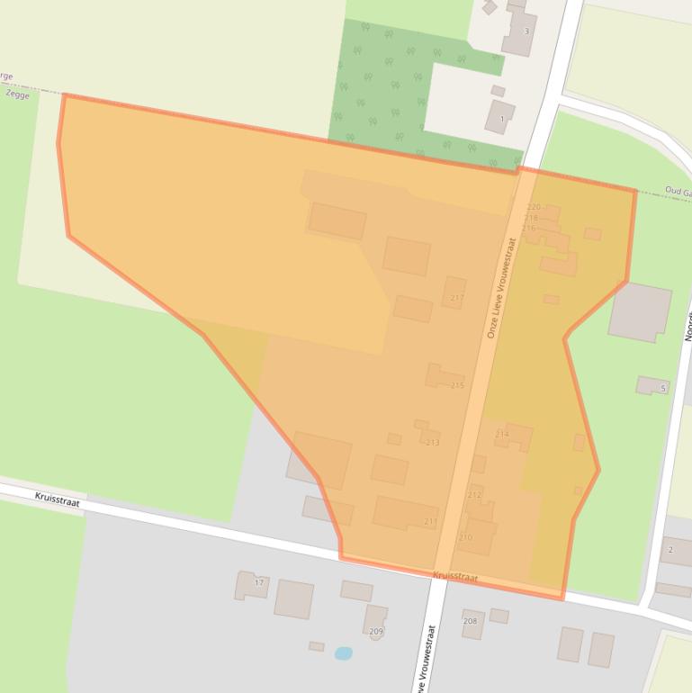 Kaart van postcodegebied 4735RE.