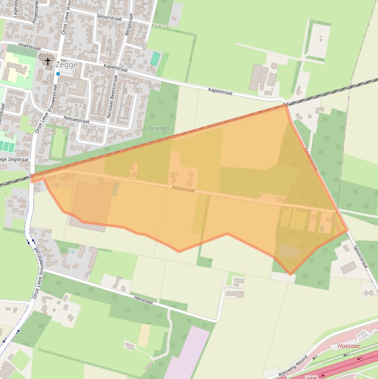 Kaart van postcodegebied 4735SJ.