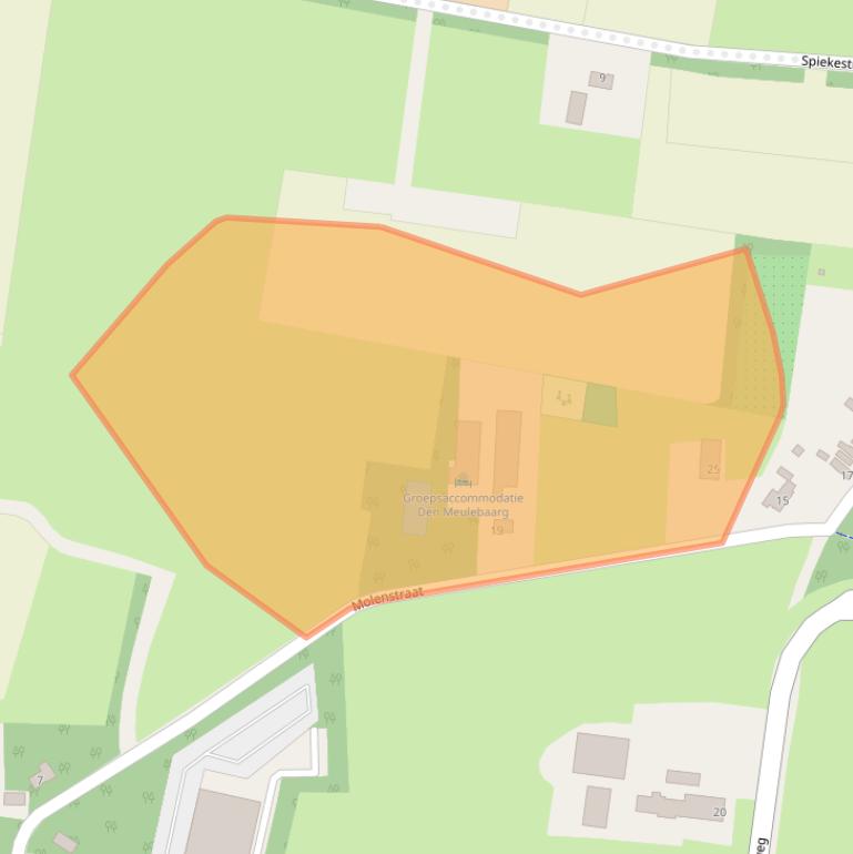 Kaart van postcodegebied 4735SM.