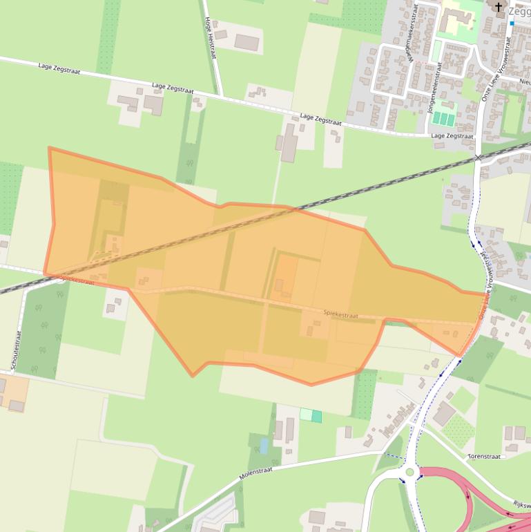 Kaart van postcodegebied 4735SV.