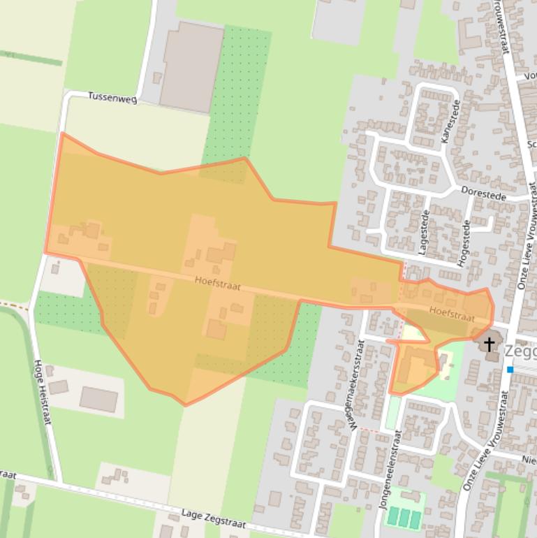 Kaart van postcodegebied 4735TA.
