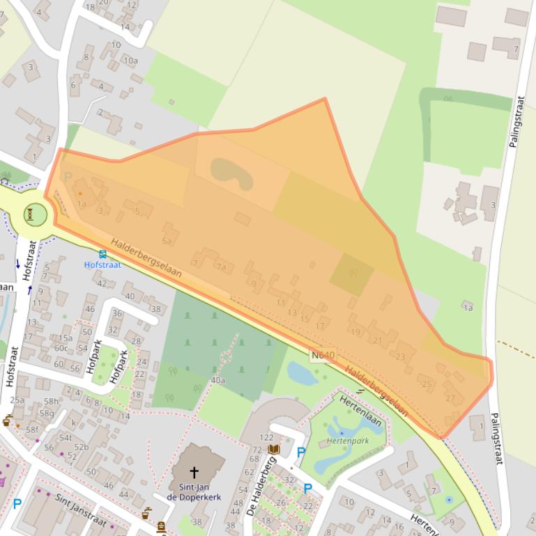 Kaart van postcodegebied 4741AA.