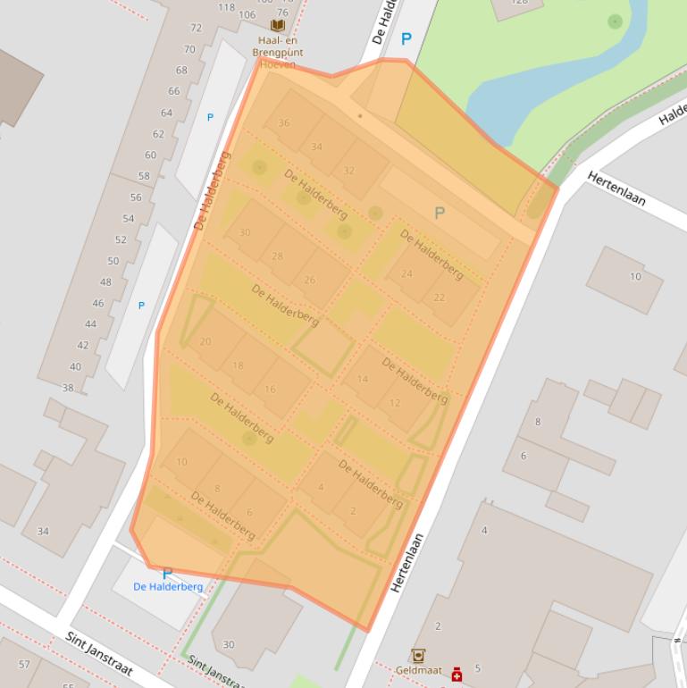 Kaart van postcodegebied 4741AE.