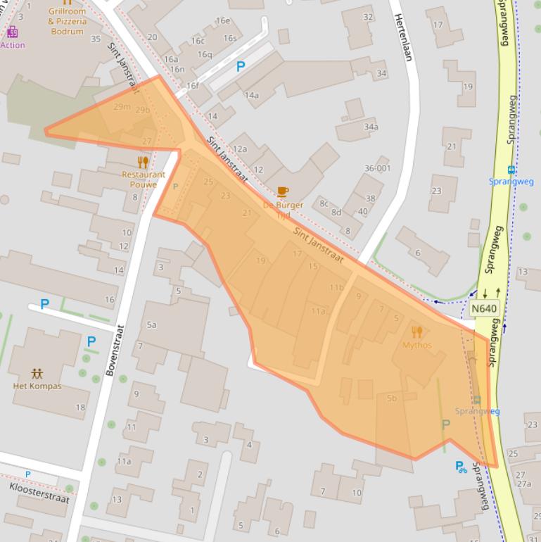 Kaart van postcodegebied 4741AL.