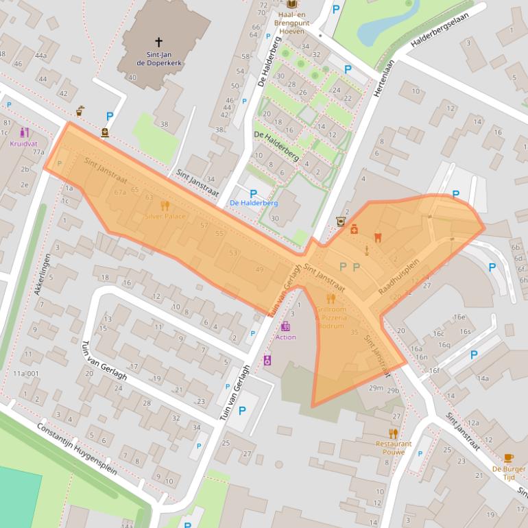 Kaart van postcodegebied 4741AM.