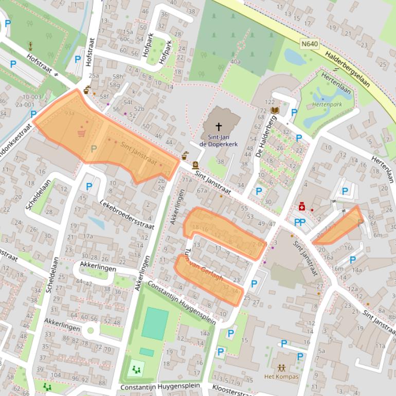 Kaart van postcodegebied 4741AN.