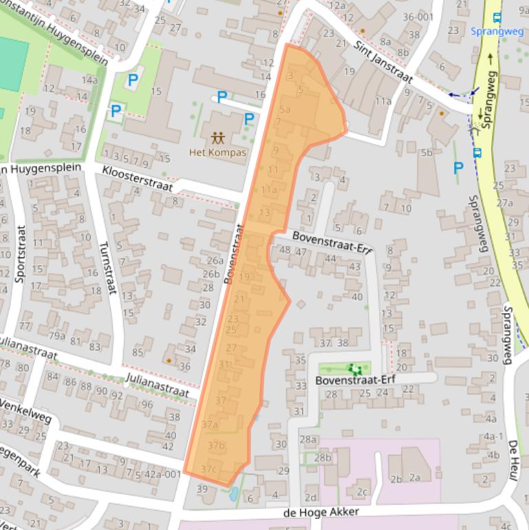 Kaart van postcodegebied 4741AS.