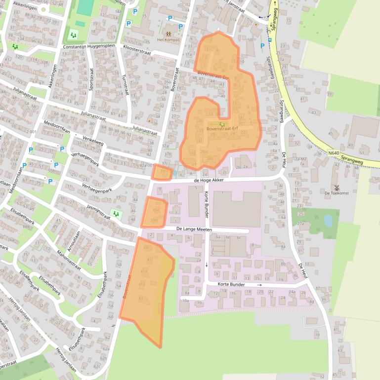 Kaart van postcodegebied 4741AT.