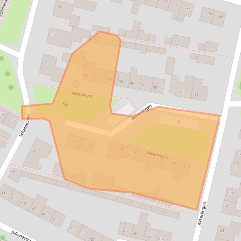 Kaart van postcodegebied 4741BH.