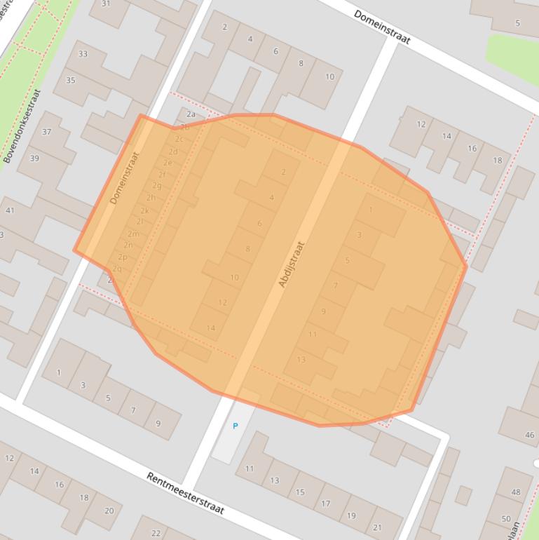 Kaart van postcodegebied 4741BN.