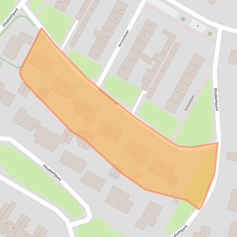 Kaart van postcodegebied 4741CD.