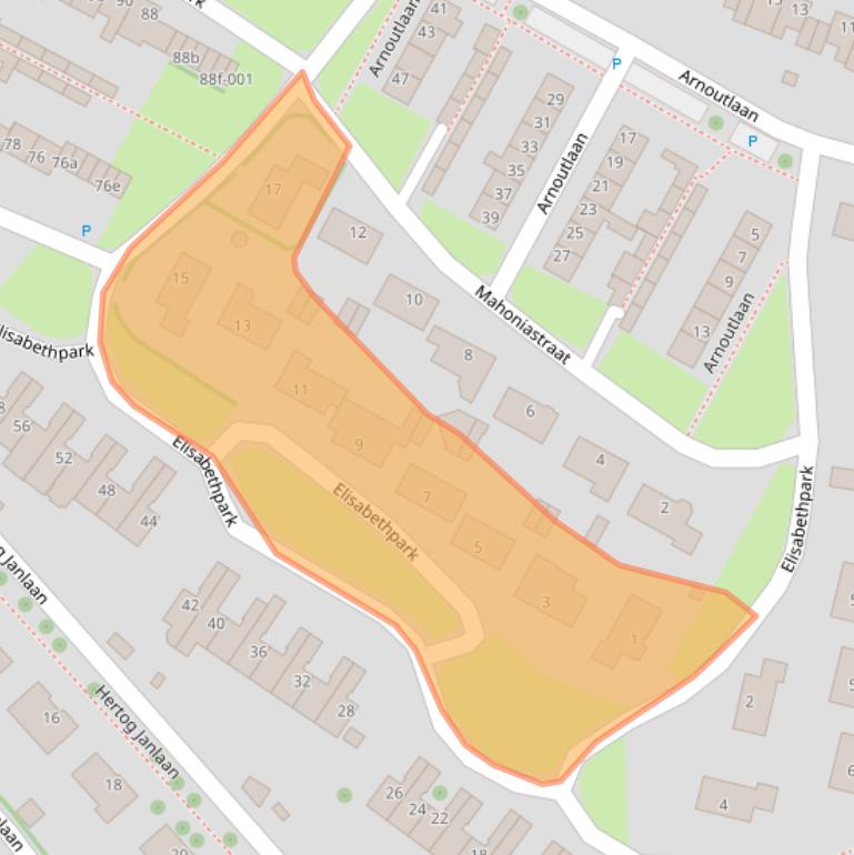 Kaart van postcodegebied 4741CE.