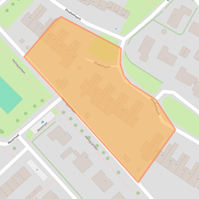 Kaart van postcodegebied 4741CH.