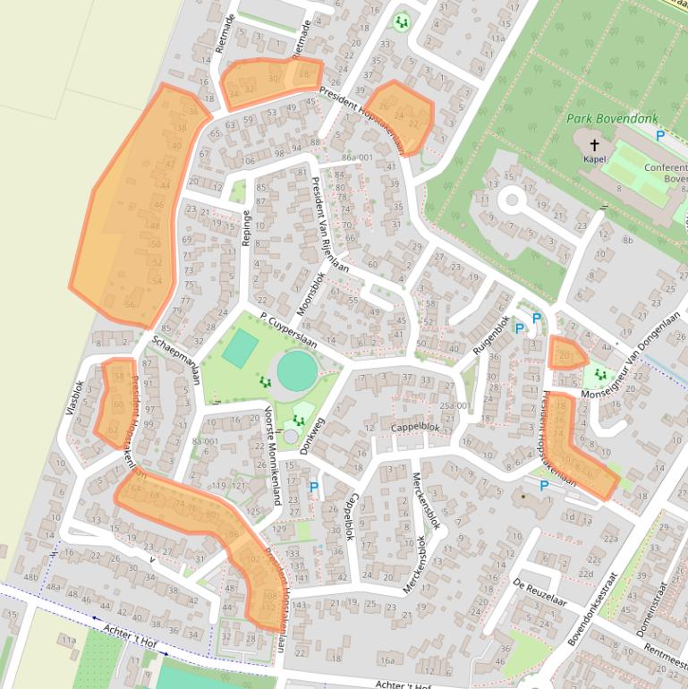 Kaart van postcodegebied 4741DA.