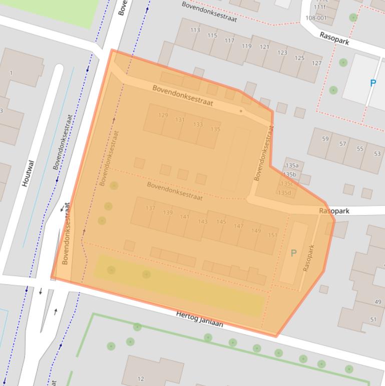 Kaart van postcodegebied 4741EH.