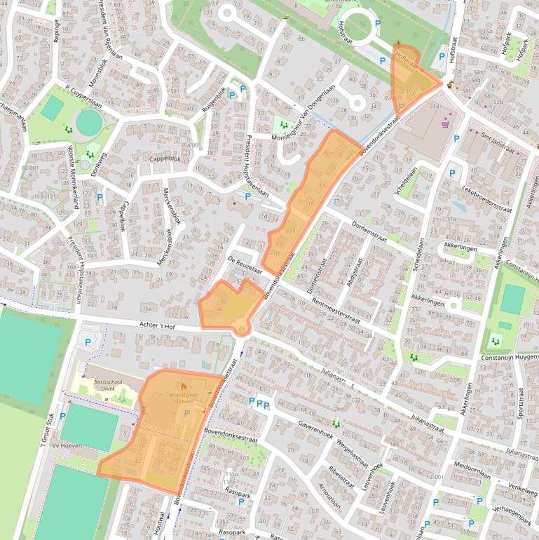 Kaart van postcodegebied 4741EJ.