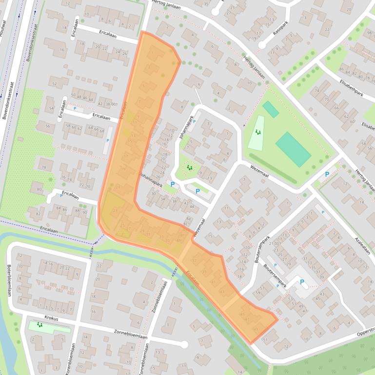 Kaart van postcodegebied 4741EM.