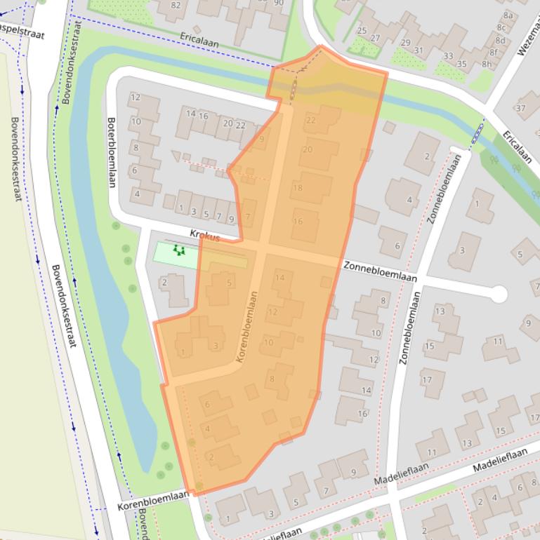 Kaart van postcodegebied 4741EX.