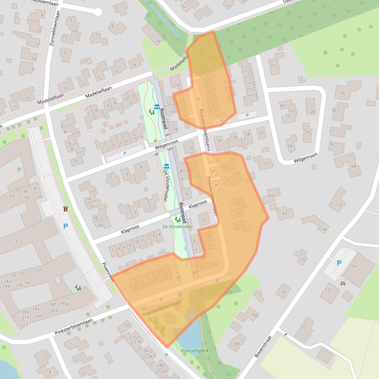 Kaart van postcodegebied 4741JG.