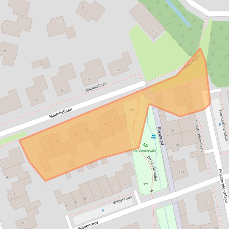 Kaart van postcodegebied 4741JK.