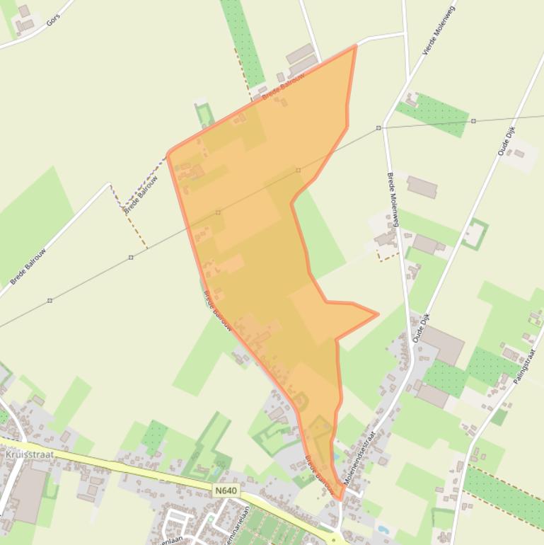 Kaart van postcodegebied 4741RN.