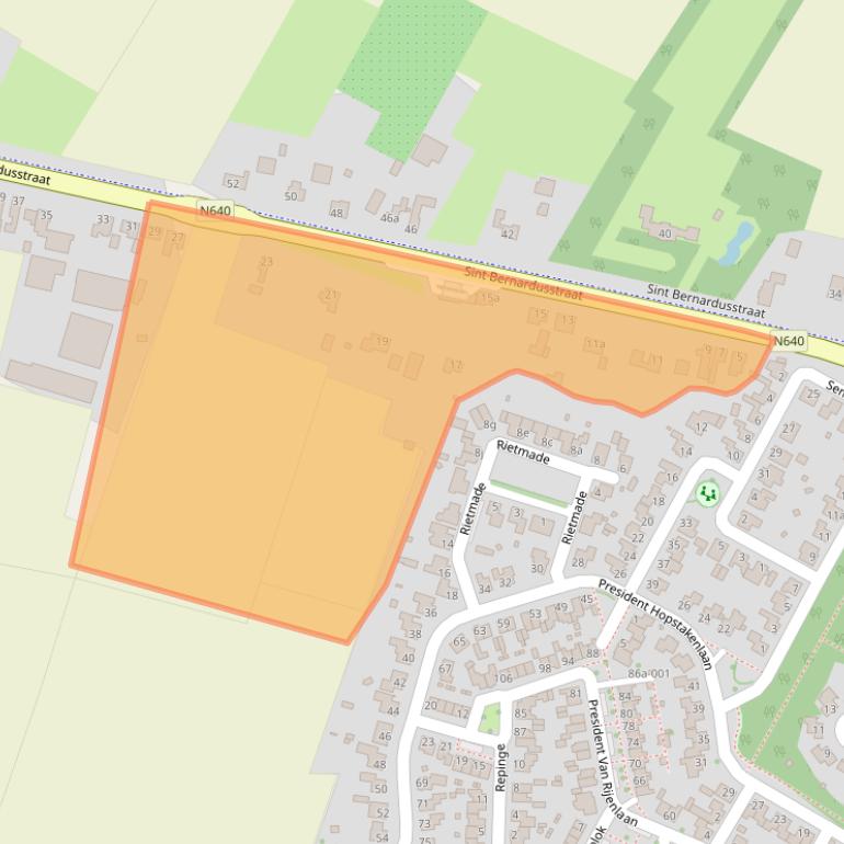 Kaart van postcodegebied 4741RP.