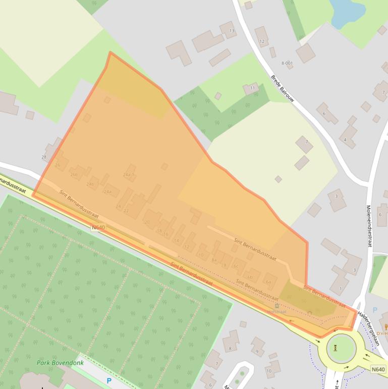 Kaart van postcodegebied 4741RS.