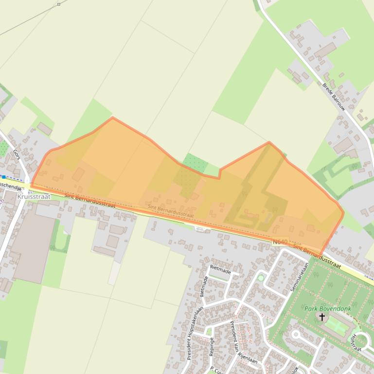 Kaart van postcodegebied 4741RT.