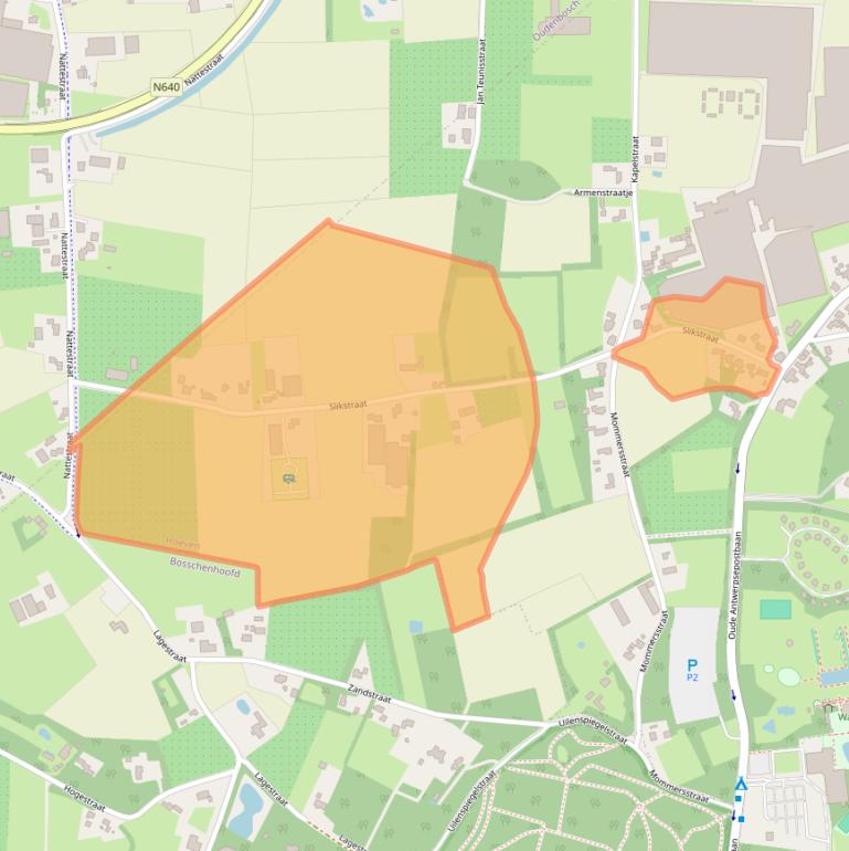 Kaart van postcodegebied 4741SC.