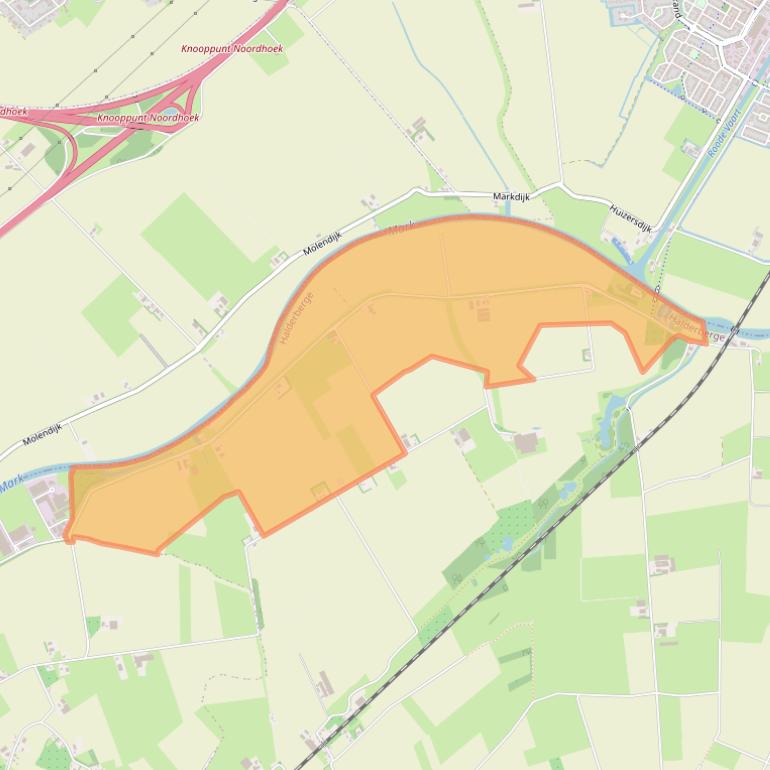 Kaart van postcodegebied 4741SN.