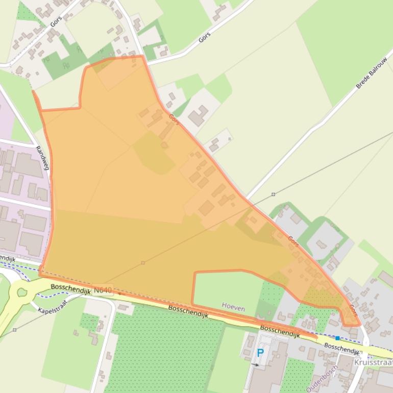 Kaart van postcodegebied 4741TA.