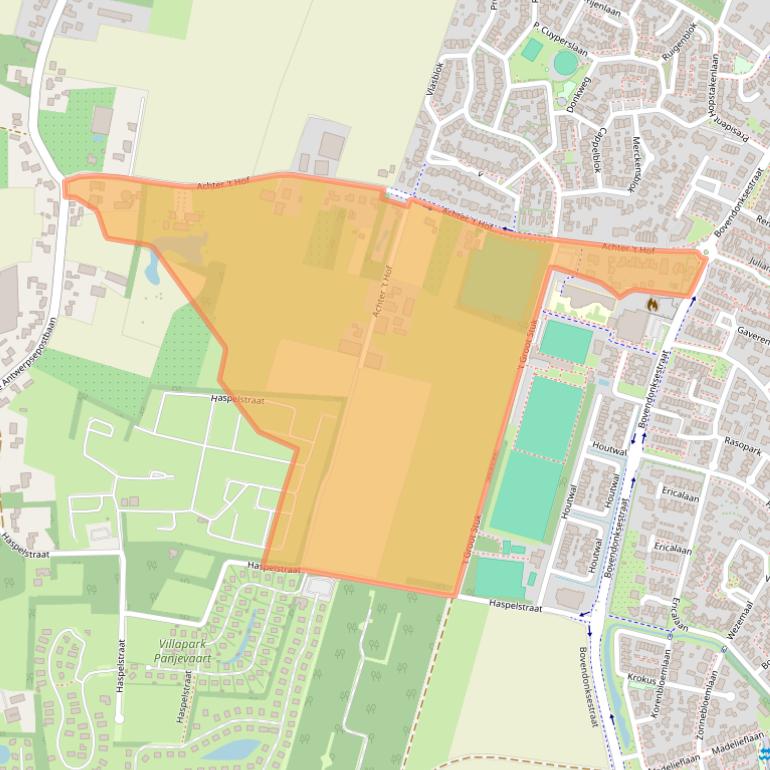 Kaart van postcodegebied 4741TM.