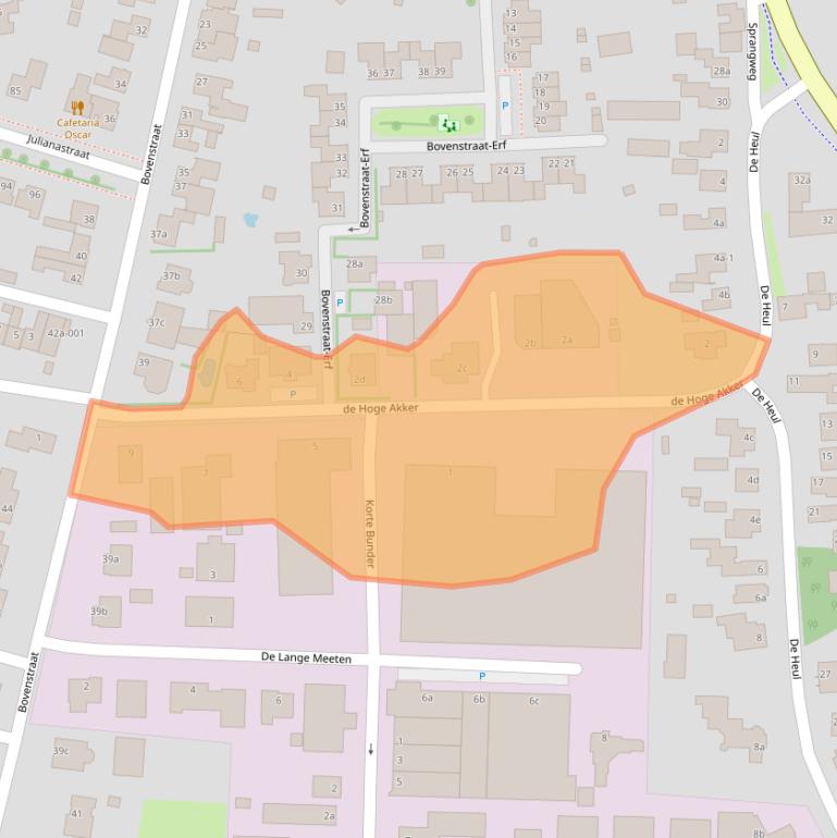 Kaart van postcodegebied 4741TW.