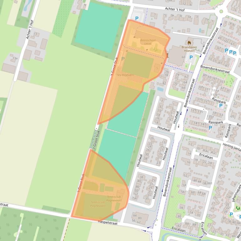 Kaart van postcodegebied 4741TX.