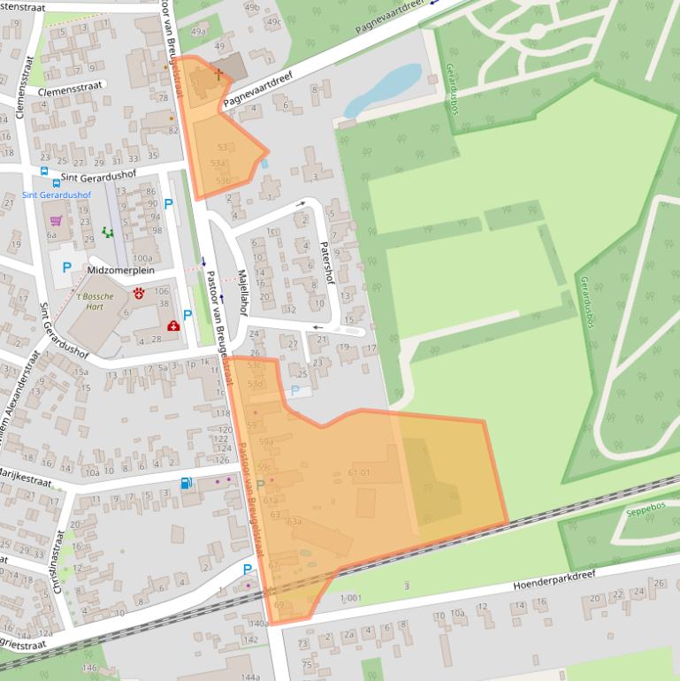 Kaart van postcodegebied 4744AB.