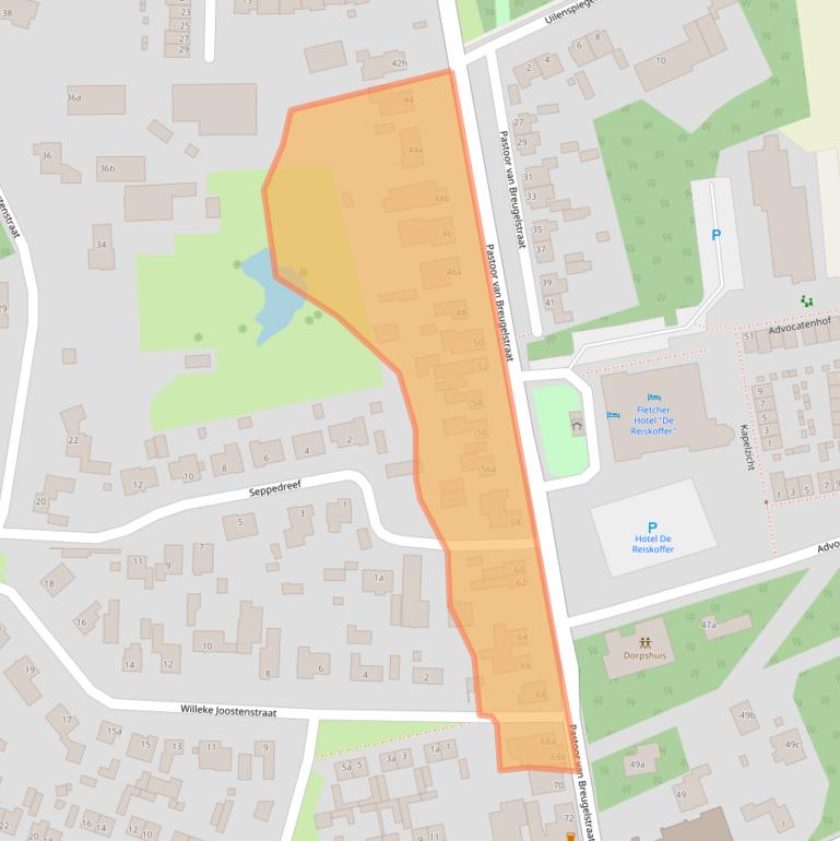 Kaart van postcodegebied 4744AD.