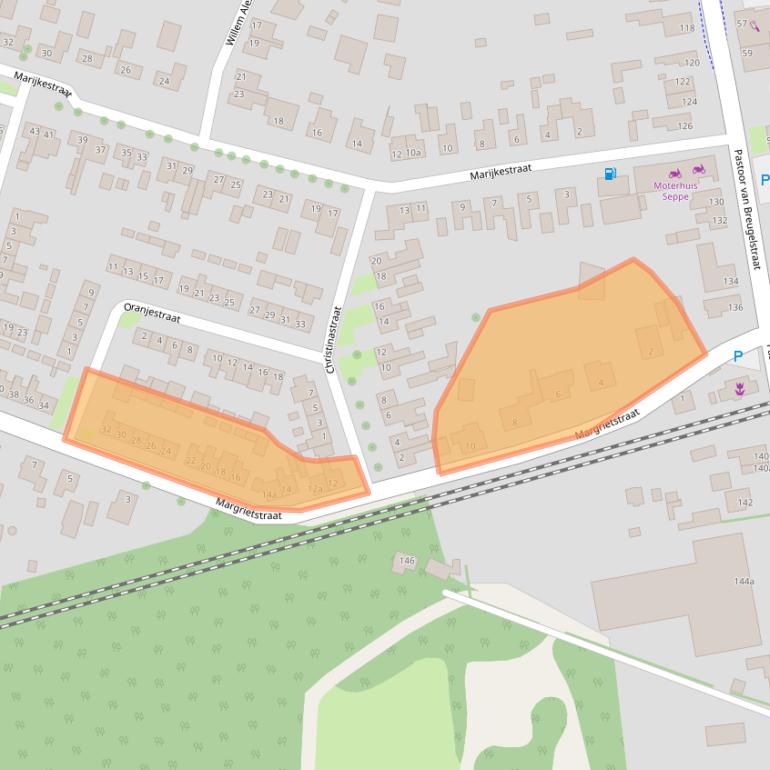 Kaart van postcodegebied 4744AK.